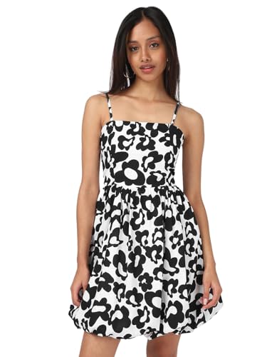 Robe décontractée au-dessus du genou coton respirant Noir_659900