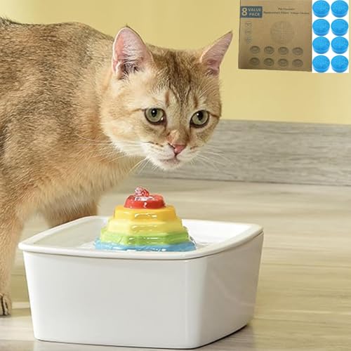 Fuente de agua cerámica para gatos 1.5L ultracria