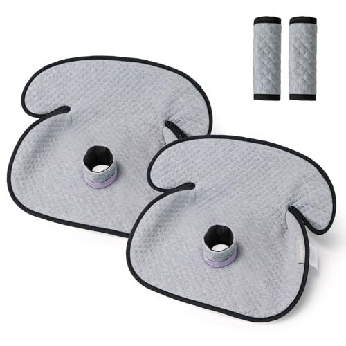 TinlyFinly Baby Potty Training Car Seat Protector Cover, 2 Pack, Gray