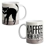 PFLEGELEICHT: Die qualitativ hochwertige Keramiktasse ist ein langlebiges Produkt und Spülmaschinen- und Mikrowellengeeignet. Auch nach mehrmaligem Waschen in der Spülmaschine oder Erhitzen in der Mikrowelle bleibt das erstklassige Design erhalten. Die hohe Wärmebeständigkeit und Festigkeit der Keramiktasse macht das Produkt besonders robust und funktional.