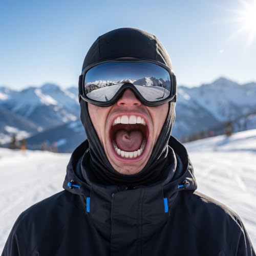 Men Ski Mask Winter Funny 3D Printed Full Face Realistic Face Balaclava - image 3