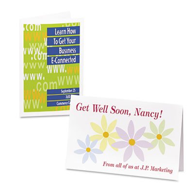 Avery - Personal Creations Printable Half-Fold Cards, 5-1/2 X 8-1/2, 20/Box - Sold As 1 Box - Ideal For Birthday And Holiday Cards, Invitations And Announcements. #TOP3