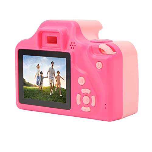 aqxreight Kids Selfie -Kamera 2 Zoll 5 M 1080p HD Tragbare Digitale Videokamera -Spielzeug für Kleinkindblau (Rosig)