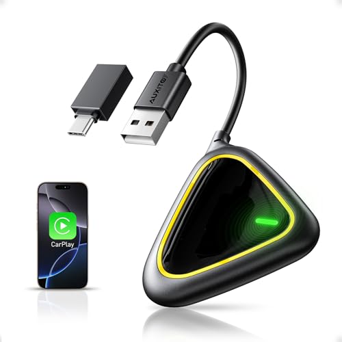 Image of 2027 Upgraded Wireless CarPlay Adapter for Apple, Upgrade Factory Wired Carplay to Wireless CarPlay Adapter, No Latency for iPhone iOS 10+ and Cars from 2015+, USB & Type-C, Plug & Play