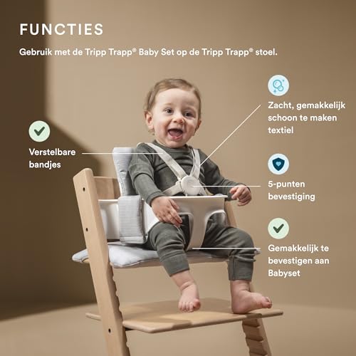 Stokke Haltegurt2 - nur kompatibel mit Tripp Trapp Baby Set2 - für 6-36 Monate - einfach zu benutzen