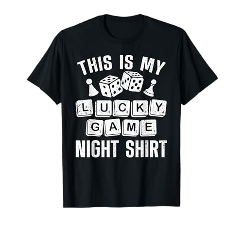 Juegos de mesa geniales para hombres y mujeres Lucky Game Night Gaming Lover Camiseta