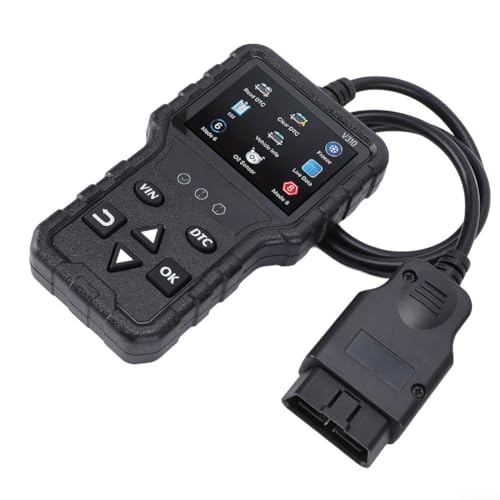 Outil de diagnostic OBD2 avec testeur de tension intégré pour véhicules OBD-II, lit et efface les codes d'erreur, surveillance en temps réel des données...