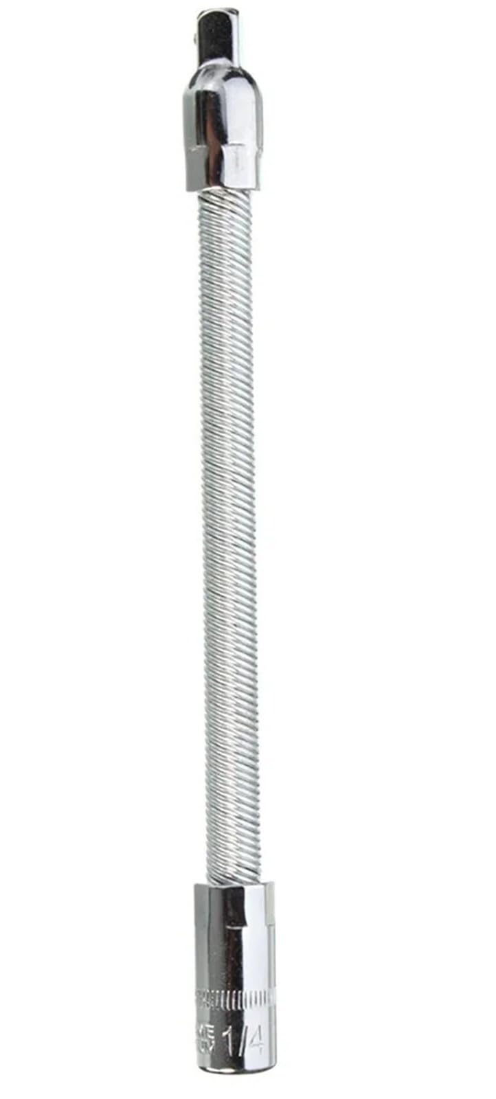 Xctdsvah One Color Flexible Socket Extension 1Pc 1/4" 6.3Mm Drive Socket Tool Ratchet Flexible Extension Bars 6" 150Mm Long