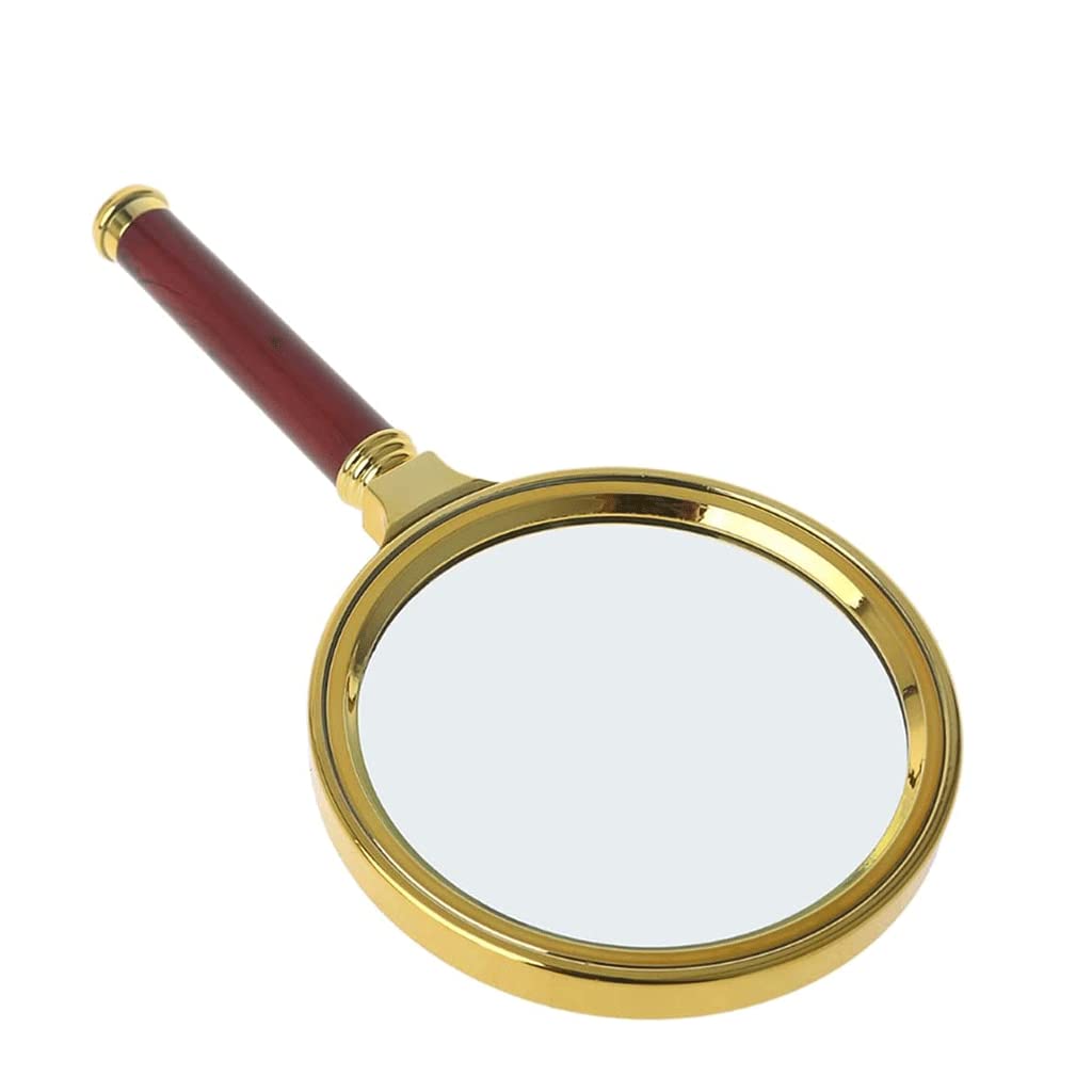 Lupy Vergrootglas Glas Handheld 10x 90mm Vergrootglas Glas Ouderen Lezen Sieraden Geschikt Voor Bekijken Kleine Lettertypen Of Objecten wyraźniejsze