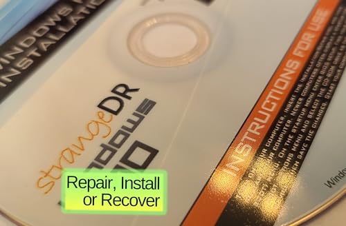 Image of strangeDR's Reinstall DVD Compatible with all Versions of Win 10 for 32 /64 bit systems, Recover- Restore- Repair Boot Disc. Install to Factory Defaults and Fix PC Instantly, so Easy!