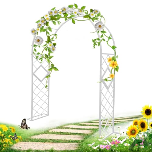 Arche de mariage blanche de 2,3 m de haut pour décor de fête - 2