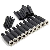 Ancable Replacement 10-Pack 5.5x2.1mm DC Female Jack with Shrinkle Tube Solder Type DIY DC Barrel...