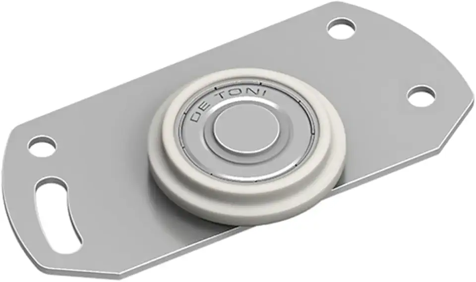 Roldanas para Porta de Correr de Guarda-Roupa e Armário – Roldana com Rolamento – Suporta 40kg – Kit com 2 a 10 Unidades – Aço e Nylon com Parafusos – Deslizamento Suave