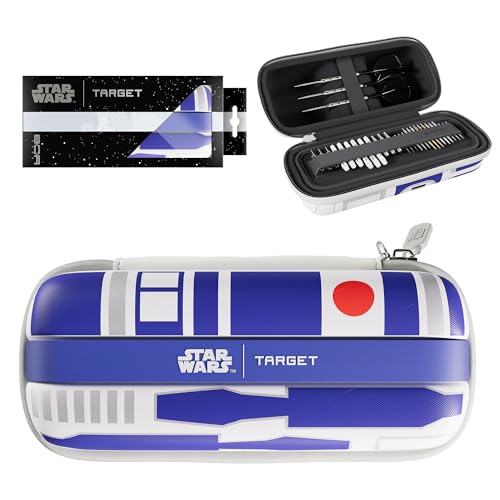 STAR WARS | TARGET UFFICIALE CUSTODIA PER FRECCETTE: Celebra il droide più iconico della galassia con questo portafoglio BOA edizione R2-D2, che combina il leggendario design di Star Wars con l'innovazione premium di Target nel campo delle freccette. Una collaborazione ufficiale con la Walt Disney Company.