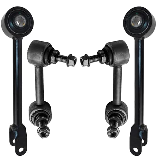 Image of Detroit Axle - Rear Trailing Arms Sway Bars for 11-13 Nissan Altima 11-14 Maxima 09-14 Murano 2 Trailing Arms Assembly 2 Stabilizer Sway Bar End Links 2011 2012 2013 Replacement