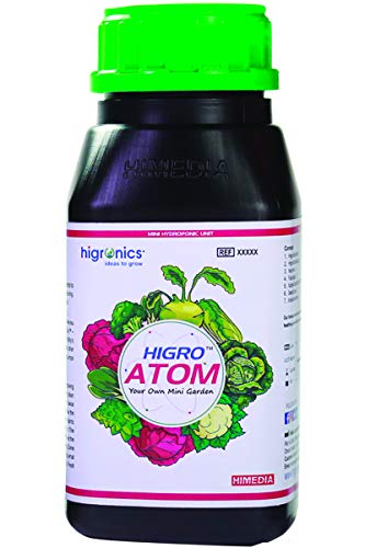 higronics Atom Mini- Mini Hobby Hydroponics Kit with Seeds,Plant Nutrient,net pots, Seed Starter Plug for Basil-image-37