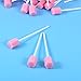 Healifty Disposable Oral Swabs - 100pcs Mouth Swabs for Elderly, Unflavored & Sterile Oral Care Sponge Swabs, Pink