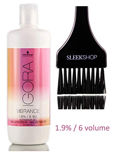 Schwarzkopf IGORA VIBRANCE 1.9% / 6 Volume ACTIVATOR GEL (Stylist Kit) Developer (33.8 oz / 1 LITER)