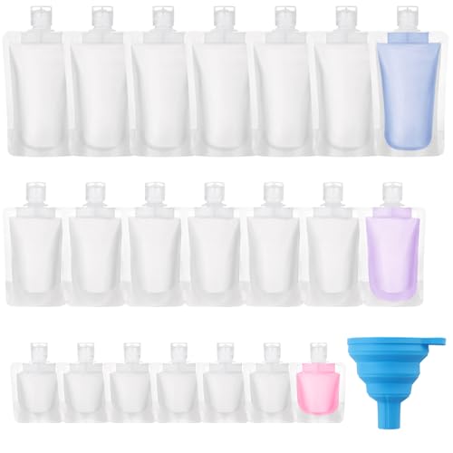 Foydream Kit Voyage Avion, 21 Pièces Contenant Voyage 30ml/50ml/100ml, Étanches