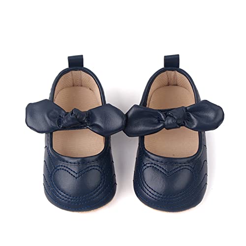 Infant Girls Single Shoes Bowknot First Walkers Shoes Infant Soft Bottom Breathable Princess Boys Dress Shoes Size 43