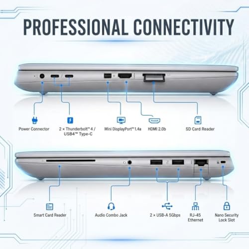 Image of HP ZBook Fury 16 G11 | 16 inch WUXGA Professional Workstation Laptop | Intel Core i7-13850HX 20-Core(Up to 5.3GHz) | 64GB DDR5 | 4TB PCIe SSD | Backlit Keyboard | Thunderbolt 4 | RJ-45 | Windows 11 Pro
