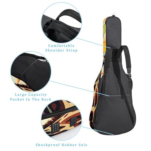 Housse guitare acoustique imperméable avec protection éponge renforcée - 3