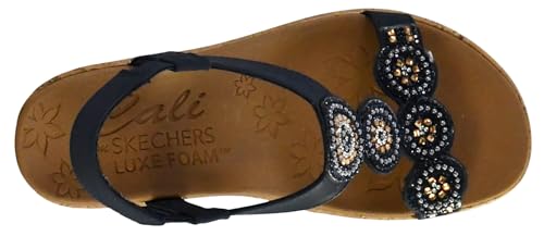 Skechers womens Beverlee - Date Glam Sandal , Navy , 9