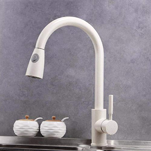 Robinet de cuisine noir avec douchette extractible eau chaude - 3