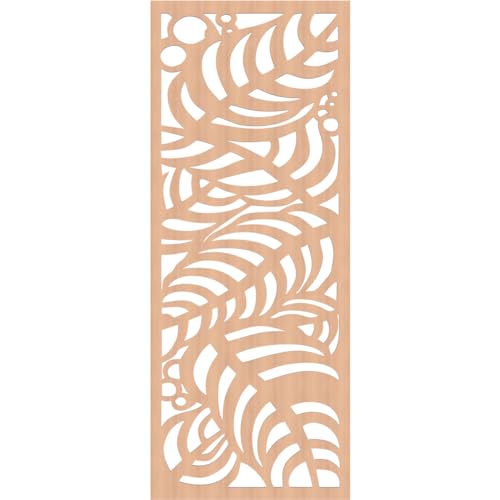 Image of 33 3 /8 inchW x 84 3 /8 inchH x 3 /8 inchT Mills Decorative Fretwork Wood Wall Panels, Alder