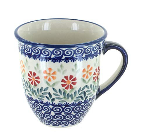 Taza Desayuno Blue Rose Cerámica 14 oz Azul Garden Bouquet miniatura 1