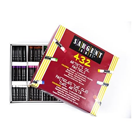 Sargent Art 432 Count Oil Pastels, 12 Colors x 36ct, Perfect classroom pack, Soft Oil Pastels Vibrant and Creamy, Suitable for Artists, Beginners, Students, Kids Art Painting Drawing Cover