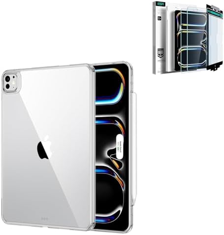 ESR Armorite Tempered Glass Screen Protector For IPad Pro 11 Inch M4 (2024, 5th Gen) - 2 Pack, 9H Hardness, Military Grade