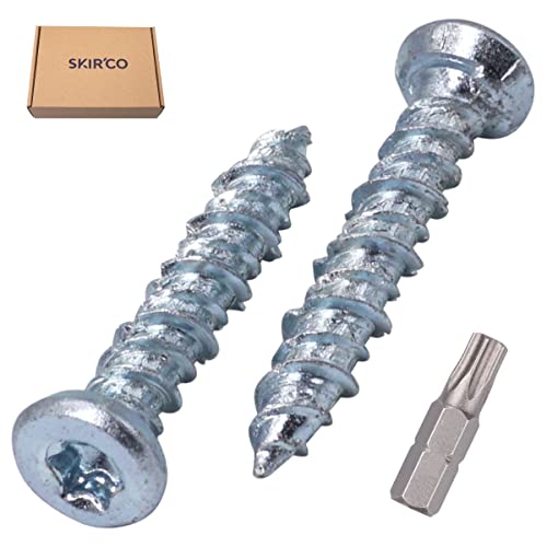 SKIR’CO (240 Stück) Betonschrauben, verzinkt 7,5 x 42 mm Senkkopf, Mauerwerk Schrauben, Rahmen Befestigungsschraube