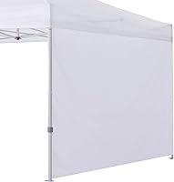 Vista 13 de COOSHADE Instant Canopy SunWall - Toldo de pared lateral de 10 x 10 pies para tienda de campaña desplegable, paquete de 1 pared lateral, color azul