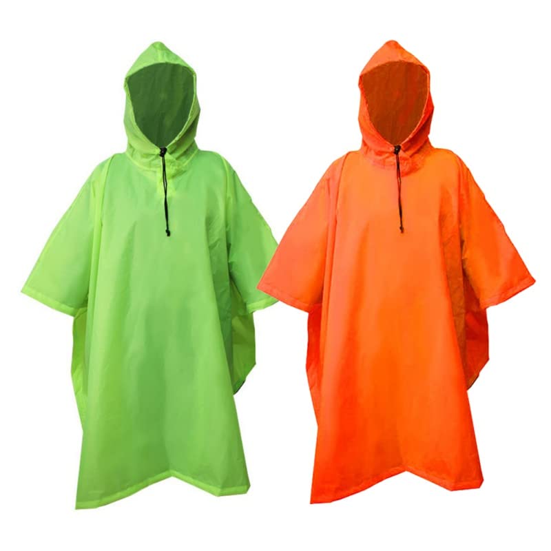 Outdoor 3 in 1 Impermeabile Multifunzionale Unisex Campeggio Escursionismo Zaino Copertura Poncho Pioggia da Viaggio (Color : Green)