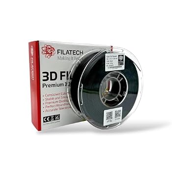 Filatech Hyper PLA Filament 1.75mm ±0.03mm, High-Speed PLA 3D Printer Filament 300–600mm/s, 1kg (2.2lbs) Spool, Low Warp Standard PLA Filament for 3D Printing – (Black)