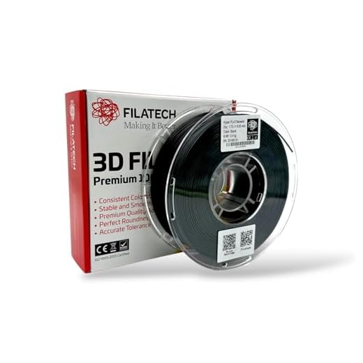 Filatech Hyper PLA Filament 1.75mm ±0.03mm, High-Speed PLA 3D Printer Filament 300–600mm/s, 1kg (2.2lbs) Spool, Low Warp Standard PLA Filament for 3D Printing – (Black)