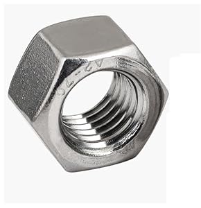 LXURY Linksgewinde Feingewindemutter Edelstahl Sechskantmutter