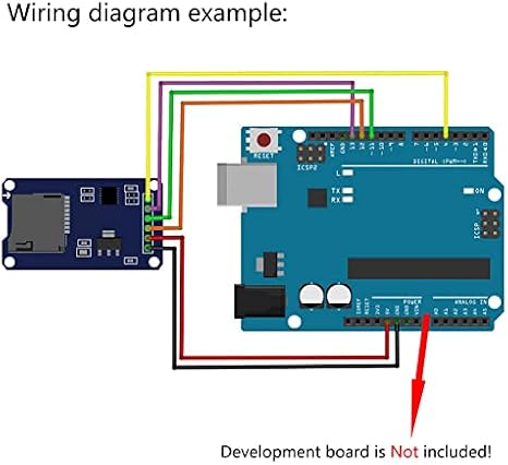 5pcs SD Card Module Mini TF Card Reader Sensor with SPI Interface Onboard Level Conversion +1pc 40P Male to Female Dupont Cable for Arduino Mega2560 Nano ESP8266 ESP32 Wemos D1 Mini