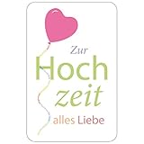 17 x 11 x 0,1 cm Susy Card Glückwunschkarte, Family and Friends, Hochzeit, 1 Stück in Folie