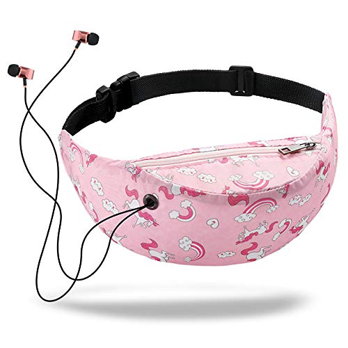 Binoster Impermeables Riñoneras Deportivas Bolso de Cintura Paquetes de Riñoneras Running Hombre Dama de impresión de Colores Mujeres Niñas Cinturón Bolsas Bolsas Dinero Viajes Montañismo