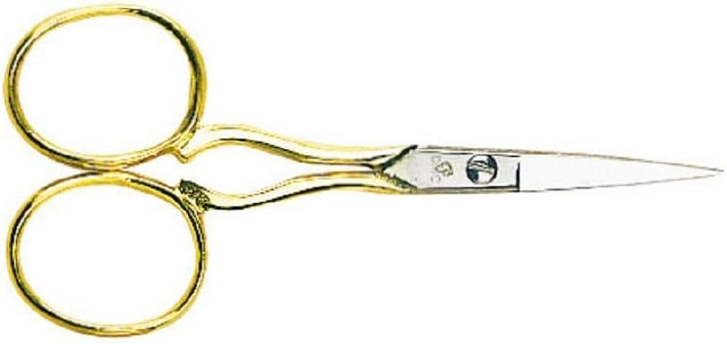 DMC Hardanger Embroidery Scissors, 3.5" Long, Gold, Stainless Steel