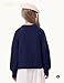 Wyeysyt Girls Cardigan Button Down Long Sleeve Chunky Knit Sweater Fall Open Front Cute Cardigan Coat（Navy-7Y）