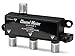 Channel Master Splitter 3 | 3-Way Splitter Distributes Digital HDTV Antenna Signal to 3 TVs, One Input and Three Outputs, Power Passing for Preamplifiers and Boosters, Low-Loss Design, Indoor/Outdoor