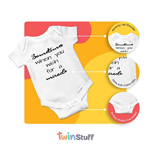 Twinstuff Twin Unisex Onesies - For Boys And Girl Baby Outfits Matching. Set Of Onesies 3-6 Month Sizes #TOP3