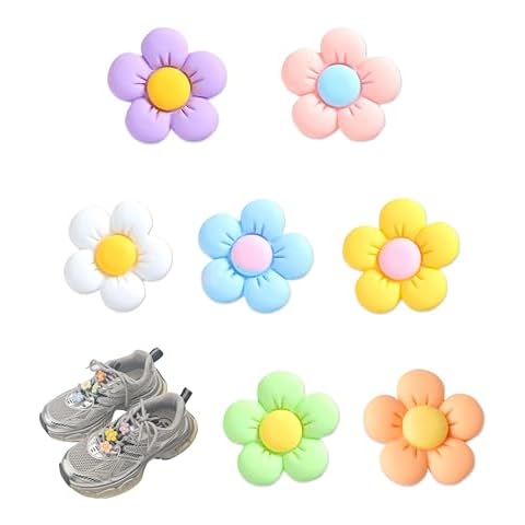 LINGWUERBA Sneaker Flower Charms,Handmade DIY,Decorating Your Shoe With Dopamine Colors Flower (flower 2) Cover