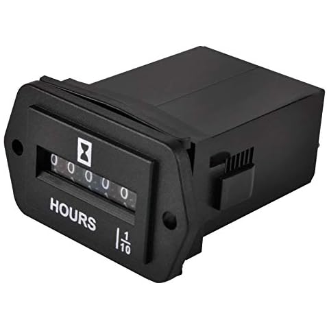 Jayron JR-HM002 AC 110-250V Snap in Mechanical Hour Meter for AC Powered Equipment such as Golf Carts,Generator,ATV,Lawn Mower,Floor Care Equipment,and Any Other Battery Powered Equipment(AC 110-250V) Cover