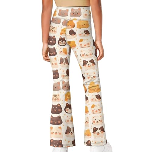 Cat Girls Butterluxe Crossover Flare Leggings Kids High Waist Cross Bell Bottoms Bootcut Lounge Active Yoga Pants4