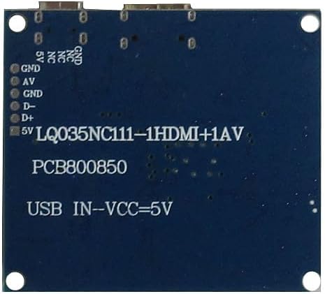 3.5 Inch 640x480 Portable DIY LCD Display Screen with Mini-HDMI Driver Board – Compatible with Raspberry/Orange Pi, PC Secondary Monitor, Gaming Consoles & Microscopes