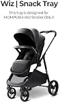 Mompush Snack Tray with Cup Holder for Mompush Wiz & Wiz Pro Stroller Only, Easy to Clean, Stroller Tray for Outings and Traveling